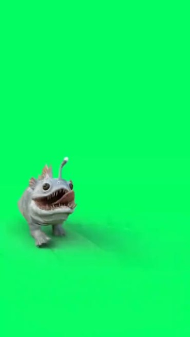 可爱小怪兽宠物绿幕抠像特效视频素材