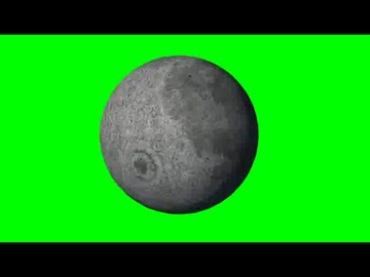 月球月亮旋转特效视频素材