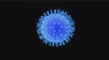 新型冠状病毒肺炎细菌透明通道抠像后期特效视频素材
