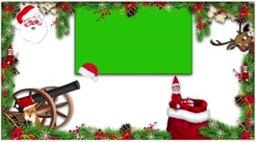圣诞节主题场景绿屏黑板后期特效视频素材