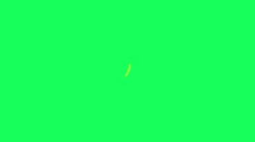 黄色光带快速飞过绿屏抠像后期特效视频素材