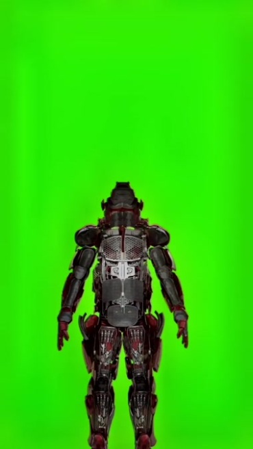 钢铁侠铠甲穿戴变身绿屏抠像后期特效视频素材