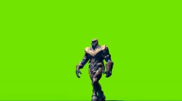 灭霸影视人物姿势绿屏抠像后期特效视频素材