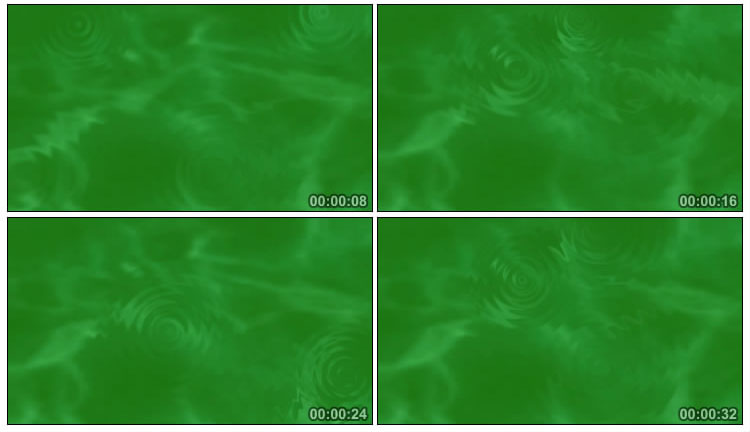 波纹水浪水波水纹涟漪绿幕抠像后期特效视频素材