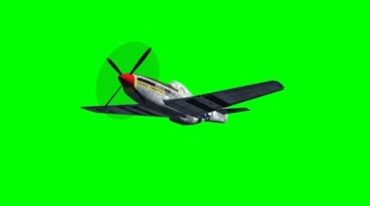 红尾战机战斗飞机飞行绿屏抠像后期特效视频素材