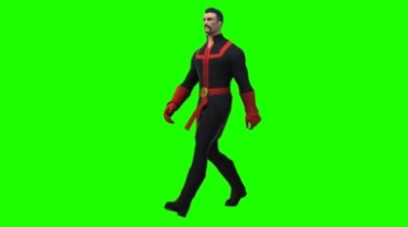 奇异博士漫威超级英雄人物绿屏抠像后期特效视频素材