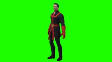 奇异博士超级英雄人物形象绿幕抠像后期特效视频素材