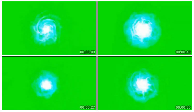 螺旋丸能量球绿屏抠像后期特效视频素材