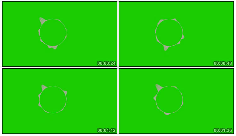 音波音浪频谱音乐节奏可视化音频绿屏特效视频素材