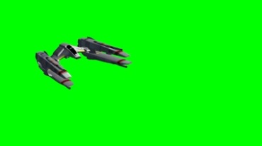 宇宙飞船外星飞船舰船绿屏后期特效视频素材