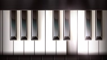 钢琴按键黑白键乐器视频素材