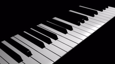 钢琴按键黑白键琴键移动Led背景视频素材