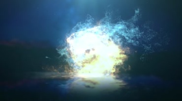 魔法火焰龙碰撞融合粒子爆炸特效视频素材