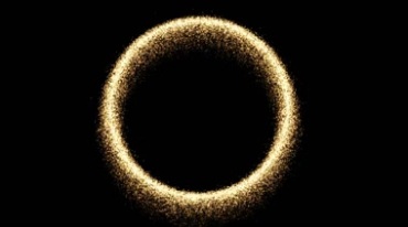 光环圆环光圈圆圈粒子掉落透明通道后期特效视频素材