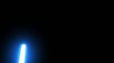星球大战激光剑能量光柱挥动透明通道黑屏特效视频素材