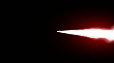 火箭导弹飞行喷射尾焰后期特效视频素材