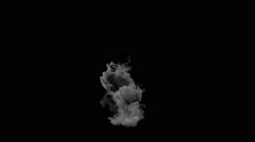 魔法烟团黑烟魔域鬼魅烟效透明通道后期特效视频素材