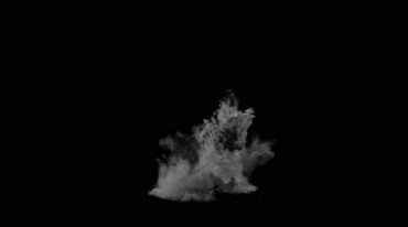 魔法烟团黑烟魔域鬼魅烟效透明通道后期特效视频素材