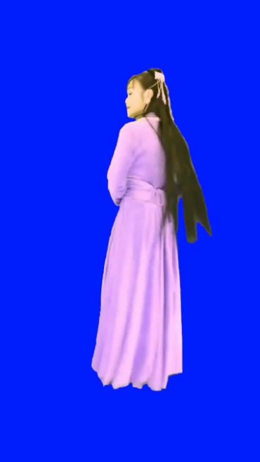 古典美女小家碧玉人物抠像后期特效视频素材