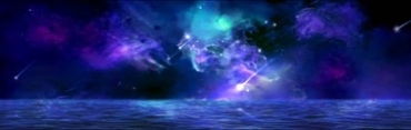 星光月色海面宇宙星云流星长屏幕视频素材