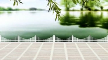 湖边河边空地广场背景视频素材