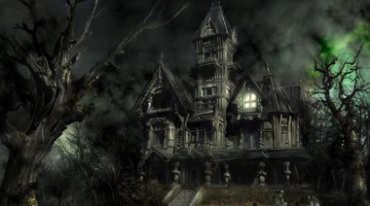 恐怖鬼屋古堡暗黑系城堡视频素材