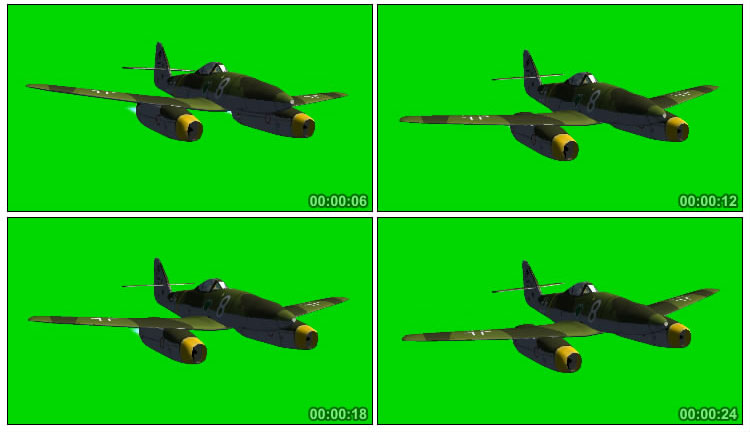 滑翔飞机空中飞行姿态抠图视频素材