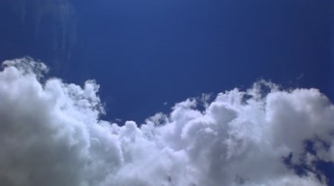湛蓝天空云团白云延时摄影视频素材