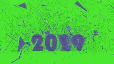 2019年份幻变成2020数字绿幕抠像视频素材