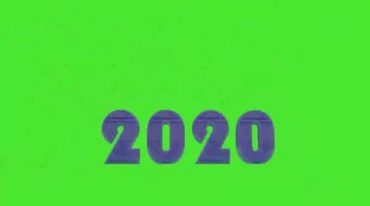 2019年份幻变成2020数字绿幕抠像视频素材