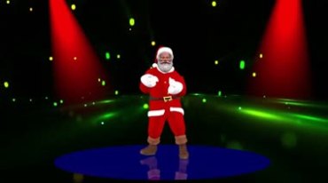 圣诞老人舞台跳舞视频素材
