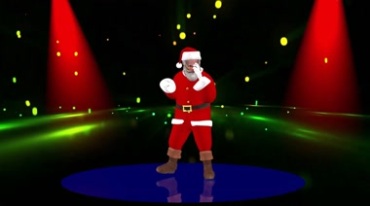 圣诞老人舞台跳舞视频素材