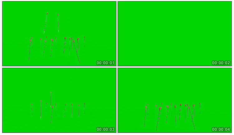 射箭箭雨箭头扎到地上绿幕抠像视频素材