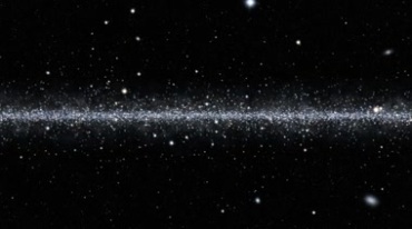 宇宙星空粒子银河陨石群视频素材