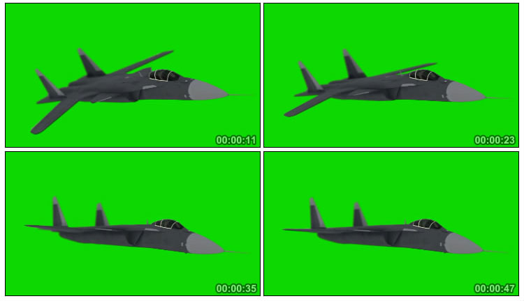 苏47战斗机飞机绿屏后期抠像视频素材