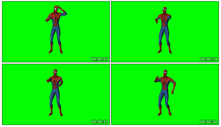 蜘蛛侠跳舞搞笑视频素材