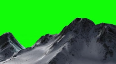 山峰山峦绿屏高清扣图视频素材