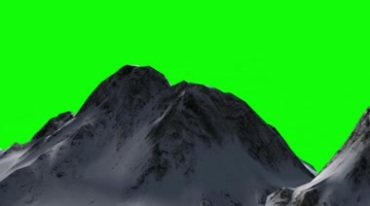 山峰山峦绿屏高清扣图视频素材