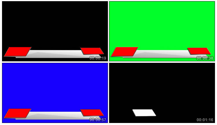 新闻底栏字幕条背景后期抠像特效 19 1080 Mp4视频特效素材下载 字幕条 Ae256素材网
