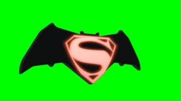 蝙蝠侠超人衣服logo漫威英雄绿屏抠像视频素材