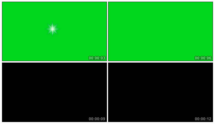 钻石光芒放光发光绿幕抠像视频素材