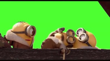 小黄人人物抠像特效视频素材