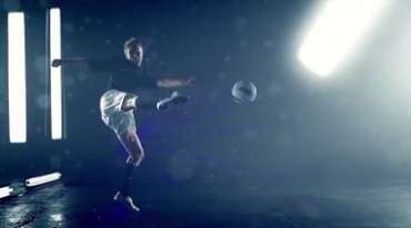 体育踢足球宣传片头视频素材