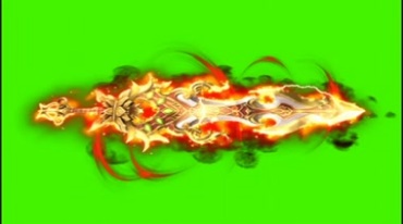 魔法宝剑飞行御剑术绿幕特效视频素材