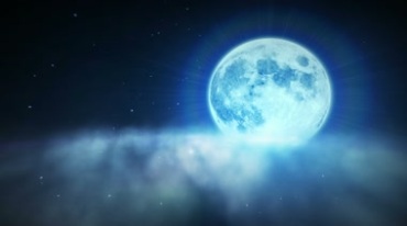 星空月亮发光月光高清视频素材