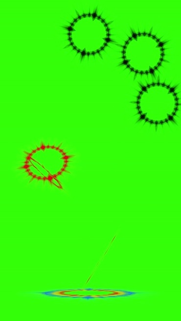 魂环光环动态组合绿幕抠像特效视频素材