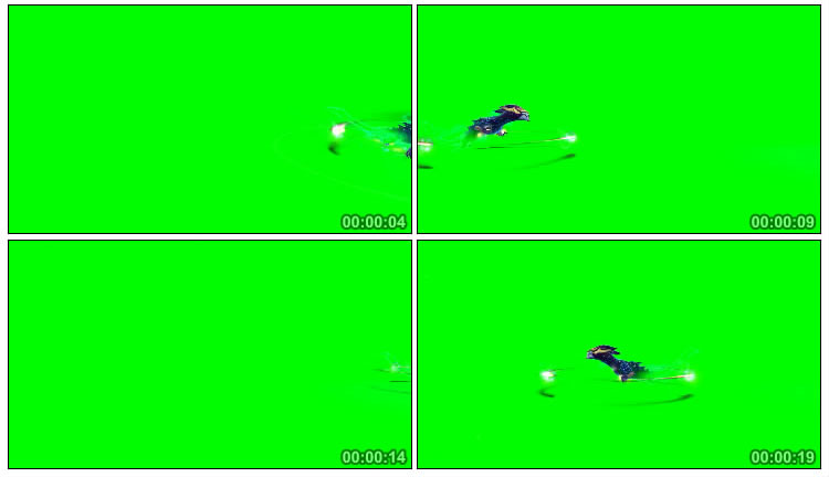 铸星龙王游戏人物角色绿屏抠像特效视频素材