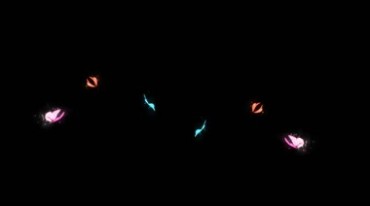 彩色蝴蝶飞舞洒落粒子黑屏抠像特效视频素材