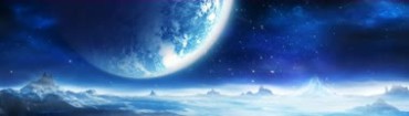 冰封的外星球蓝色地球特写长屏幕背景视频素材
