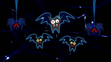 可爱卡通蝙蝠后期抠像特效视频素材